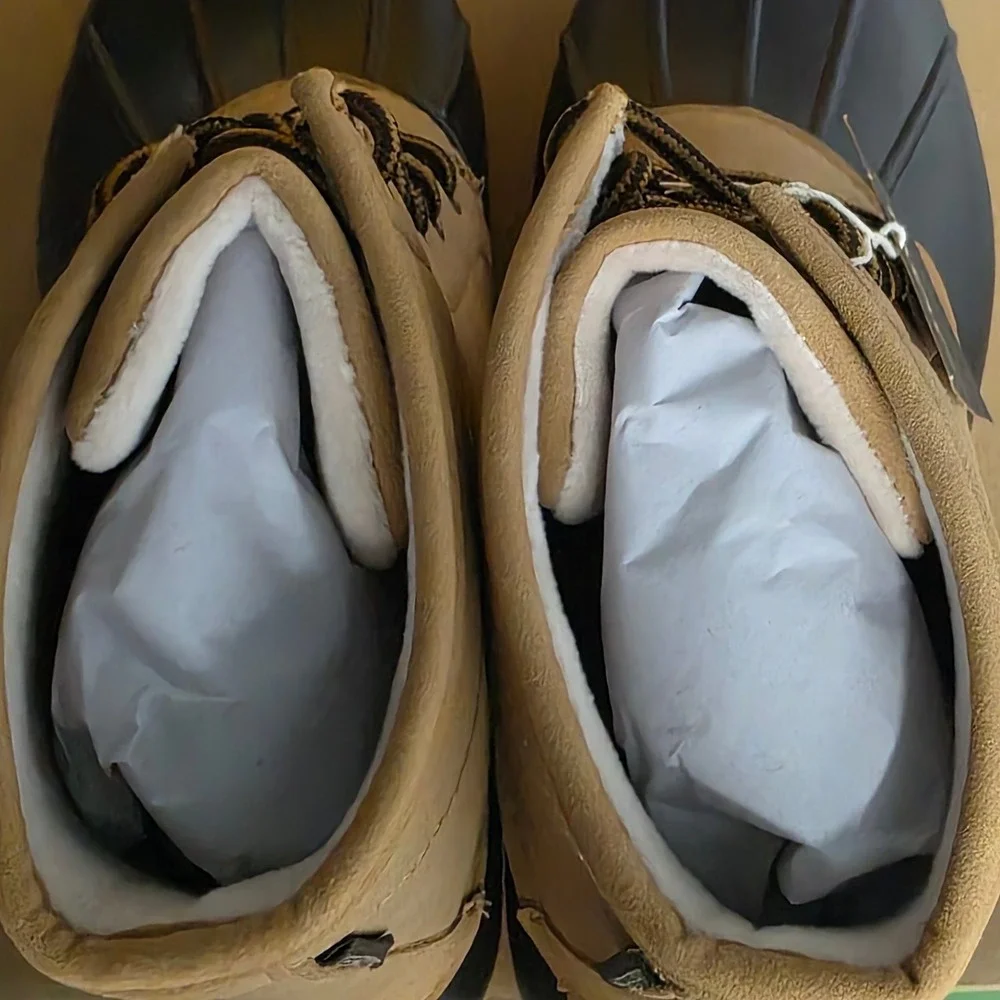 JBU‎ by Jambu Maine Waterproof Duck Boots Mens 12 Dark Brown Beige N3MNE20 NEW